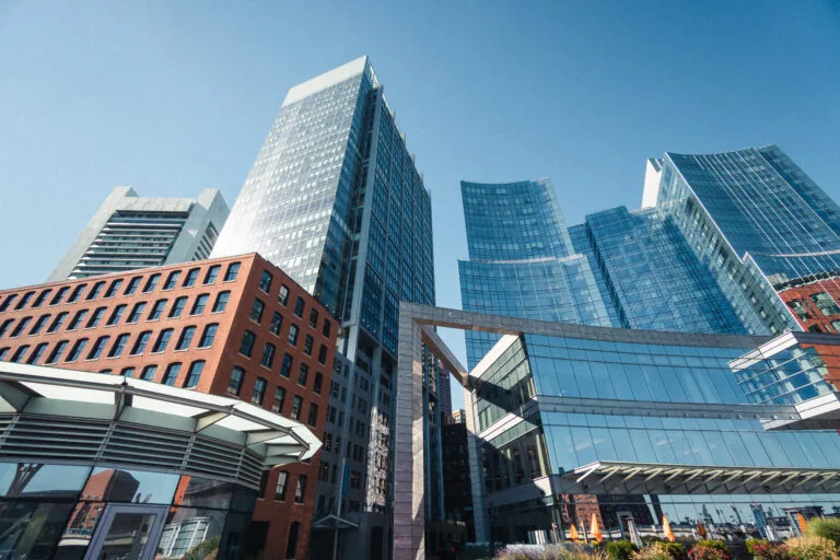 boston skyscraper low angle view